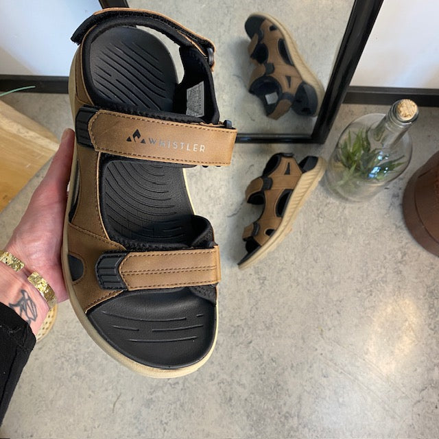 Brun herre vandresandal fra Whistler med god svangstøtte