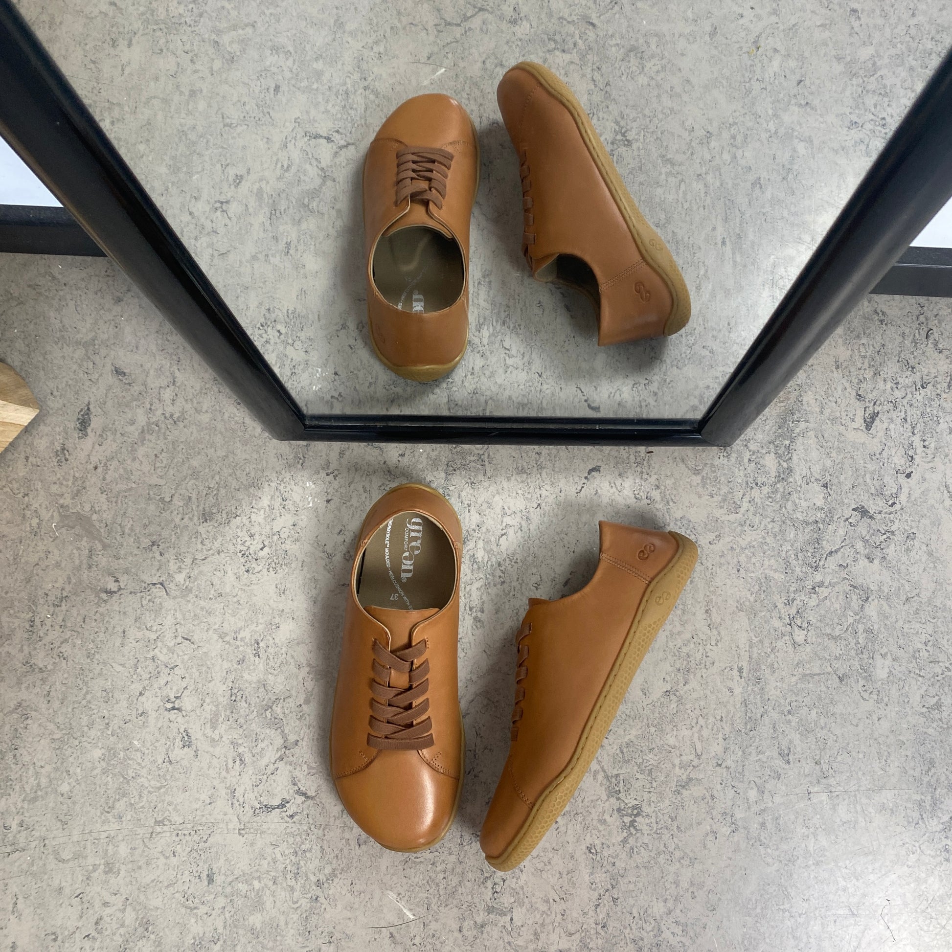 Green Comfort Leeds Lisa barfodssko i brun – rolig komfort & naturlig gang