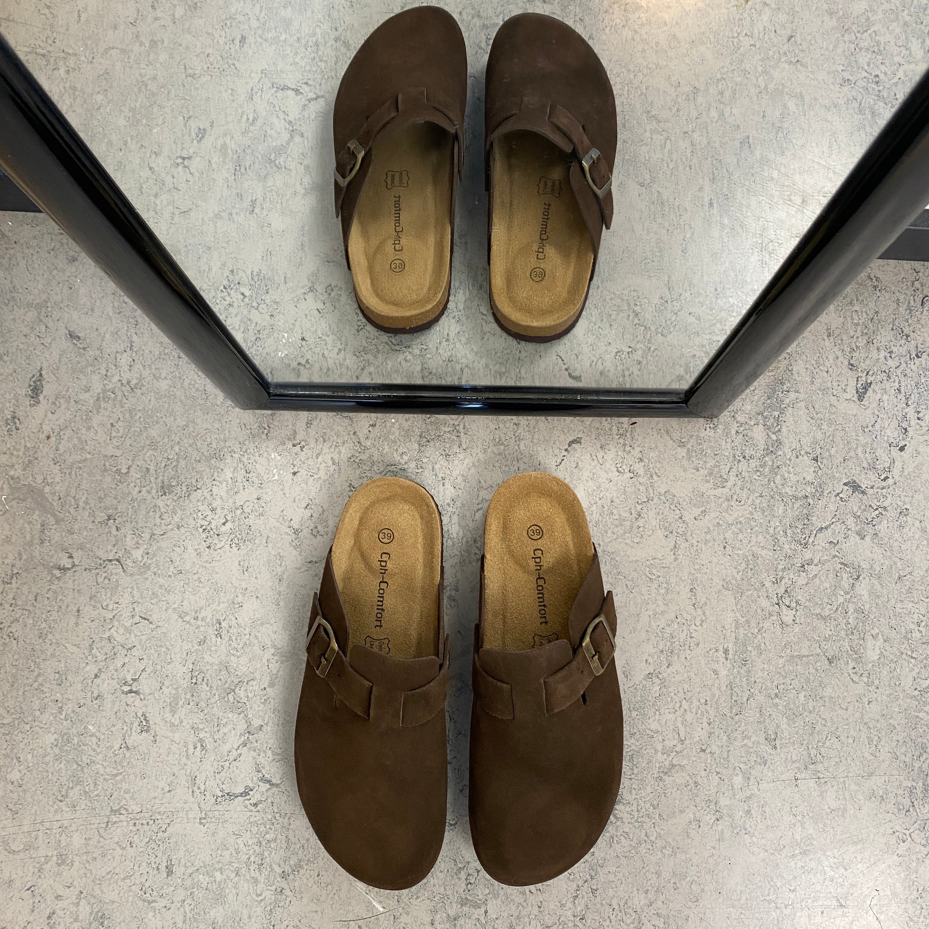 Mørkebrune clog sandal fra Cph-Copenhagen