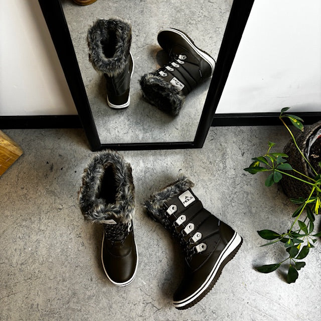 Brun vandtæt vinterstøvle fra Mols