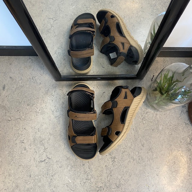 Brun herre vandresandal fra Whistler med god svangstøtte