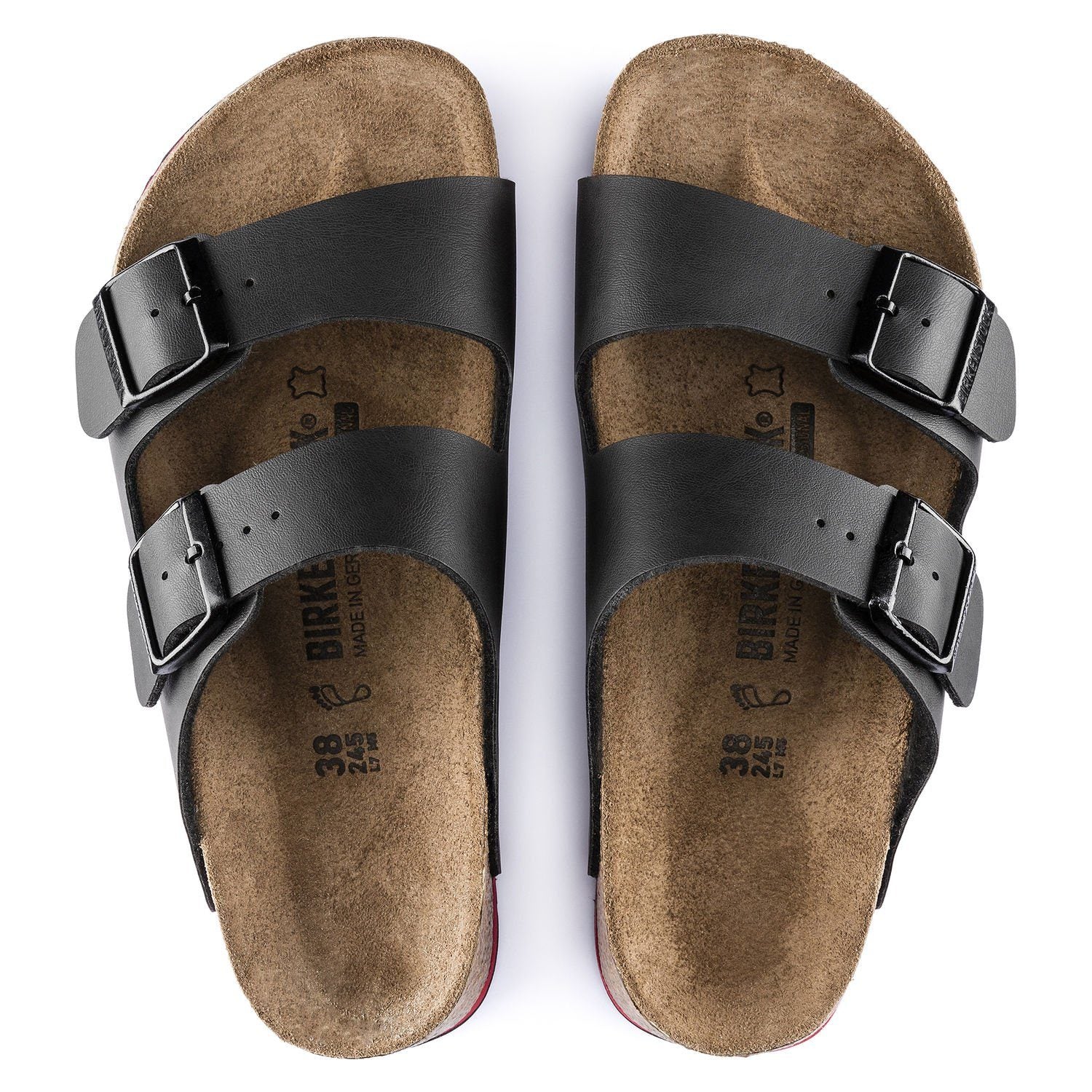 Sort Arizona sandal fra Birkenstock med skridhæmmende såler