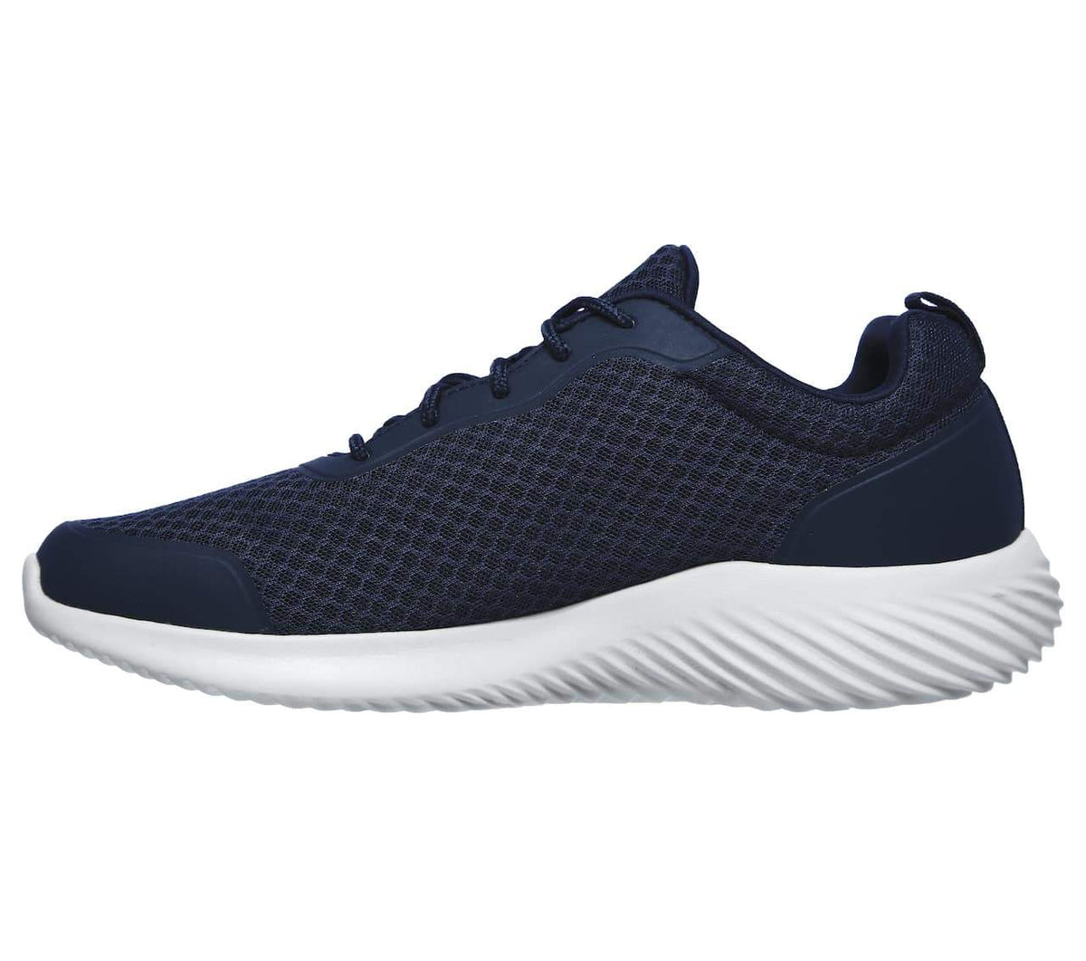 Lette navy snøresko til herre fra Skechers