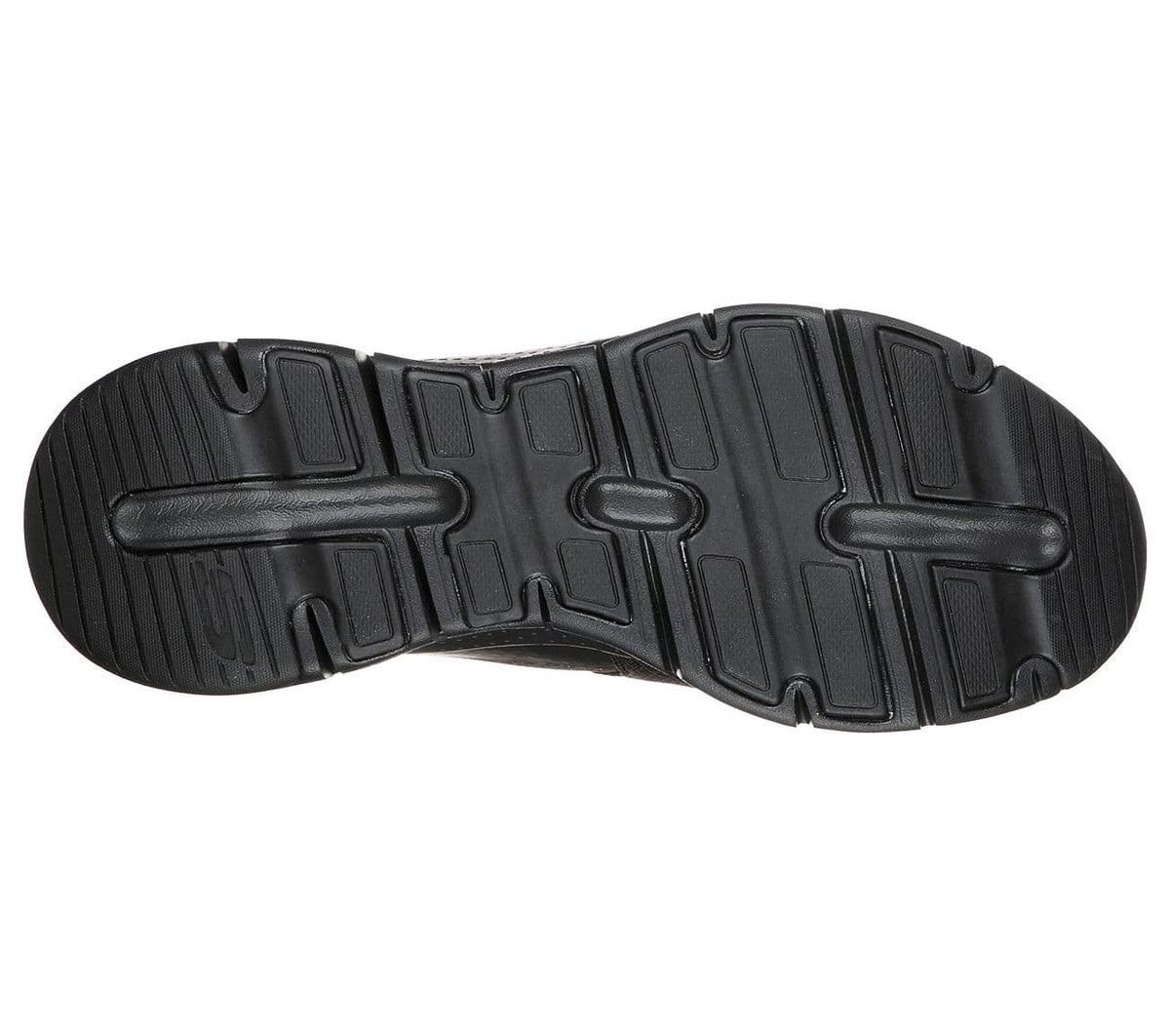 Sort bred herrehyttesko fra Skechers