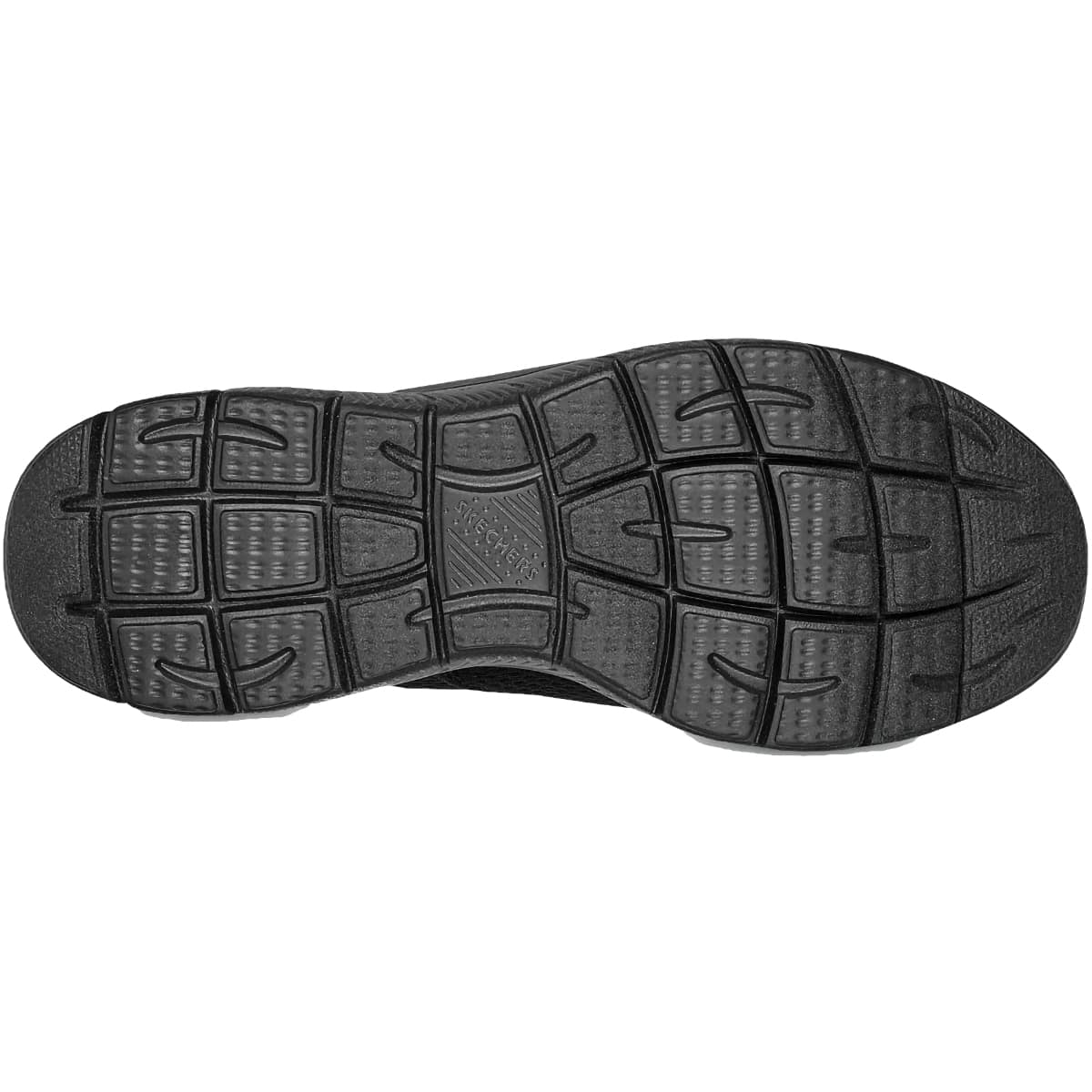 Sorte slip-on sko i mesh til herre fra Skechers