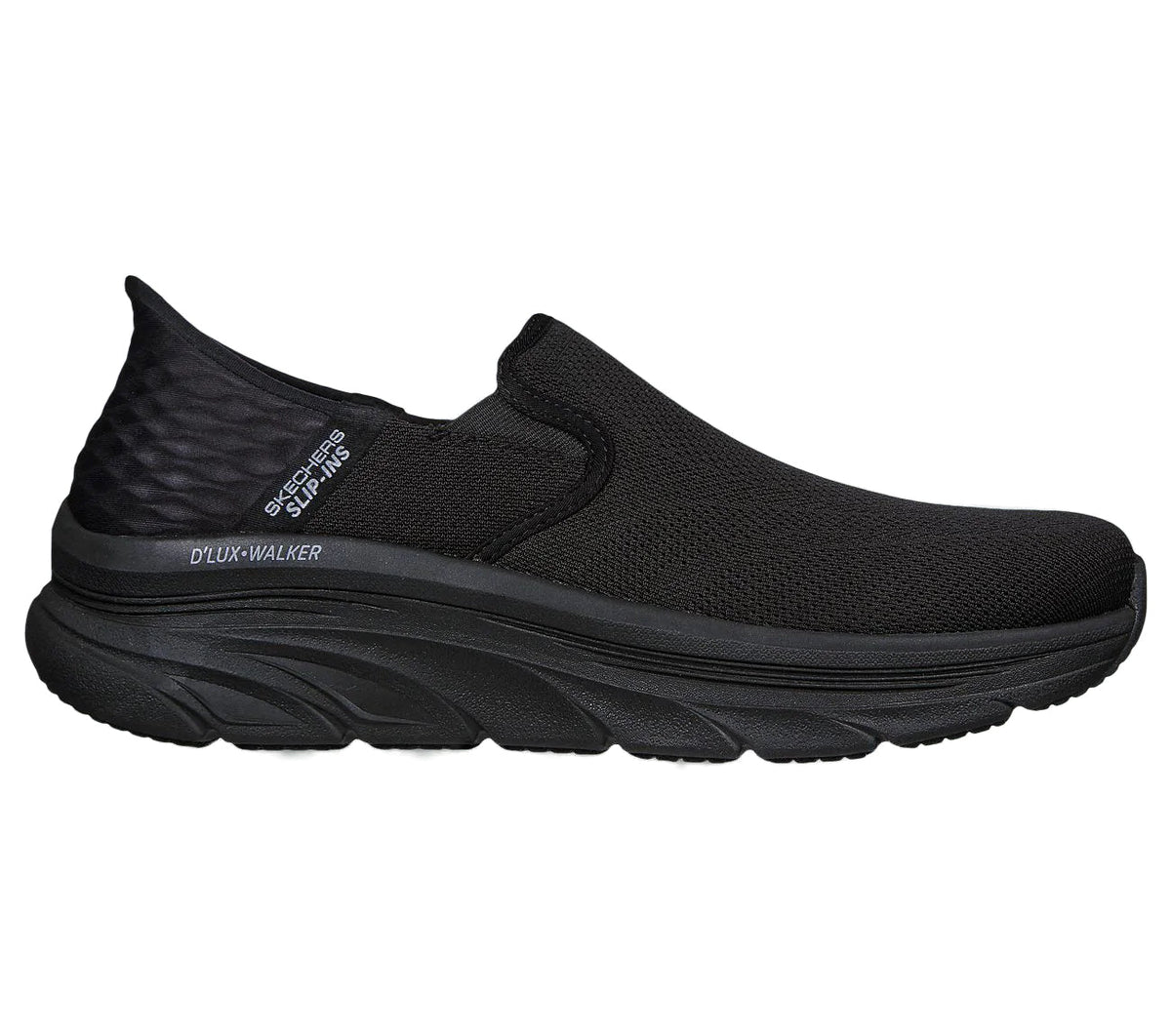 Sort hyttesko med hands-free slip-in