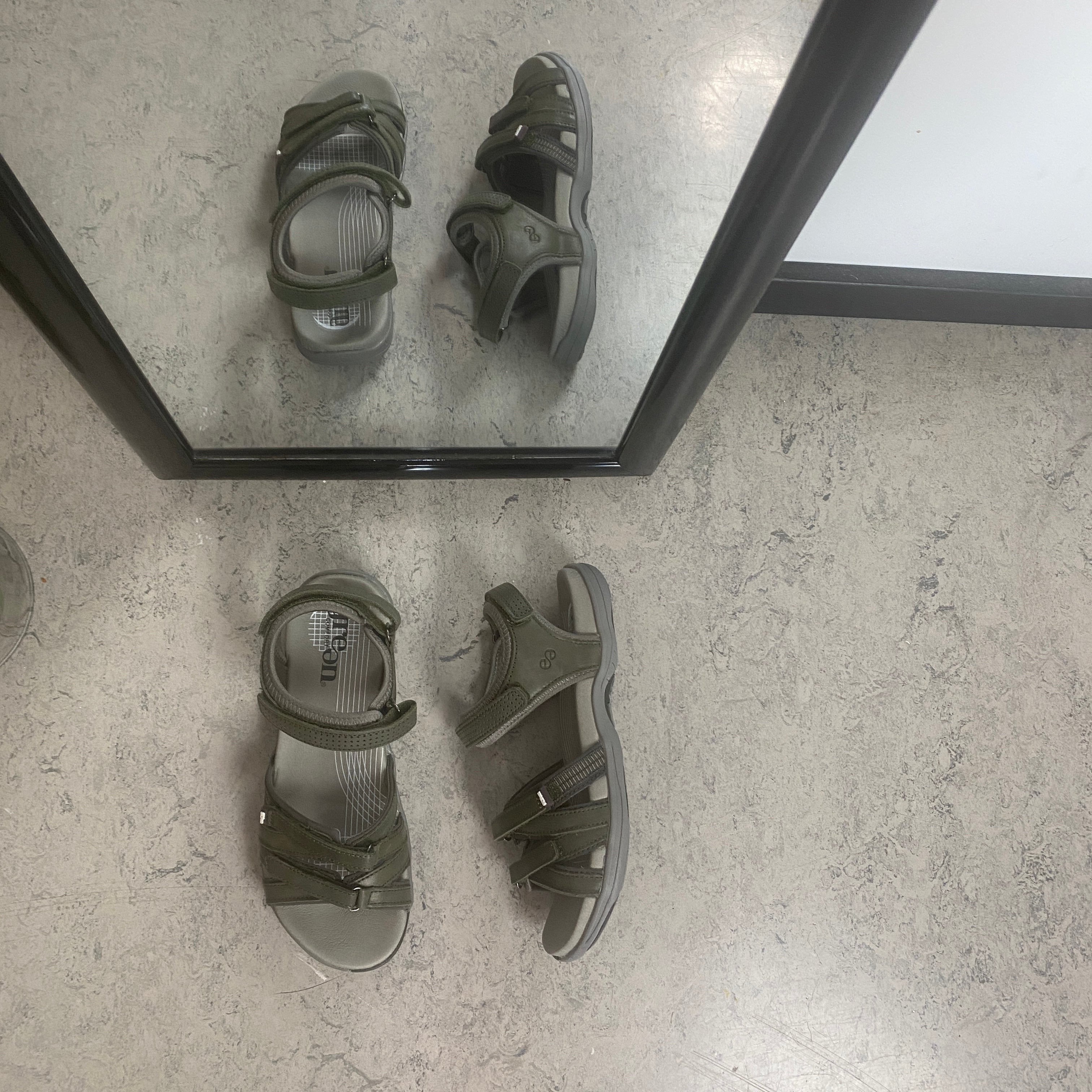 Green Comfort Corsica sandal – Olivengrøn