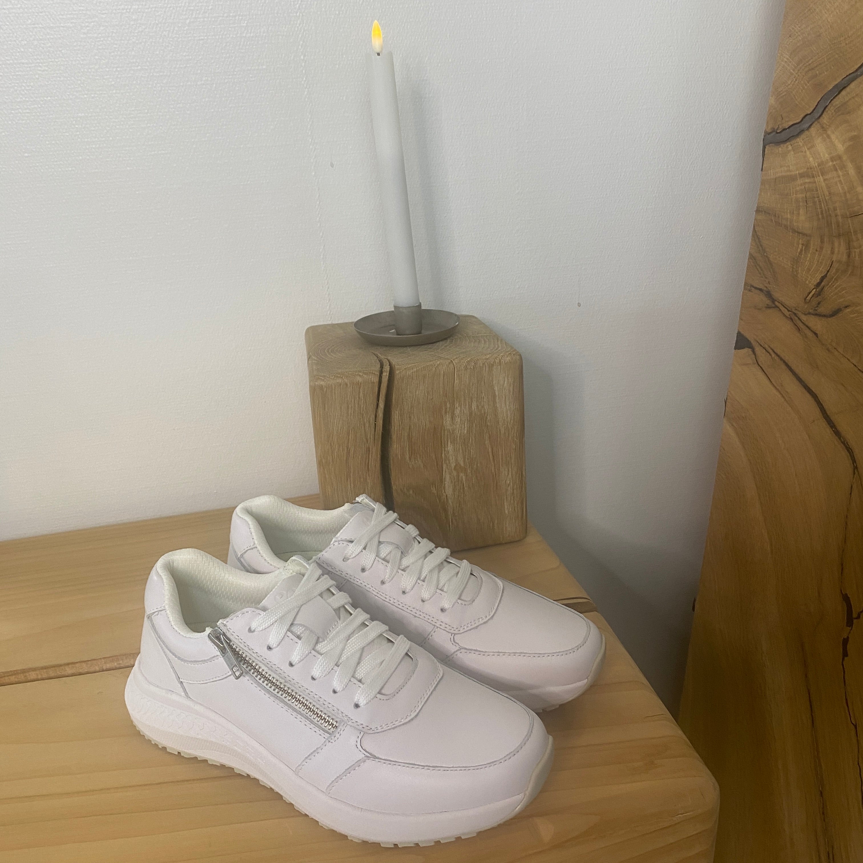 Zigga Zehra sneaker fra Green Comfort – hvid komfortsko i anilinlæder