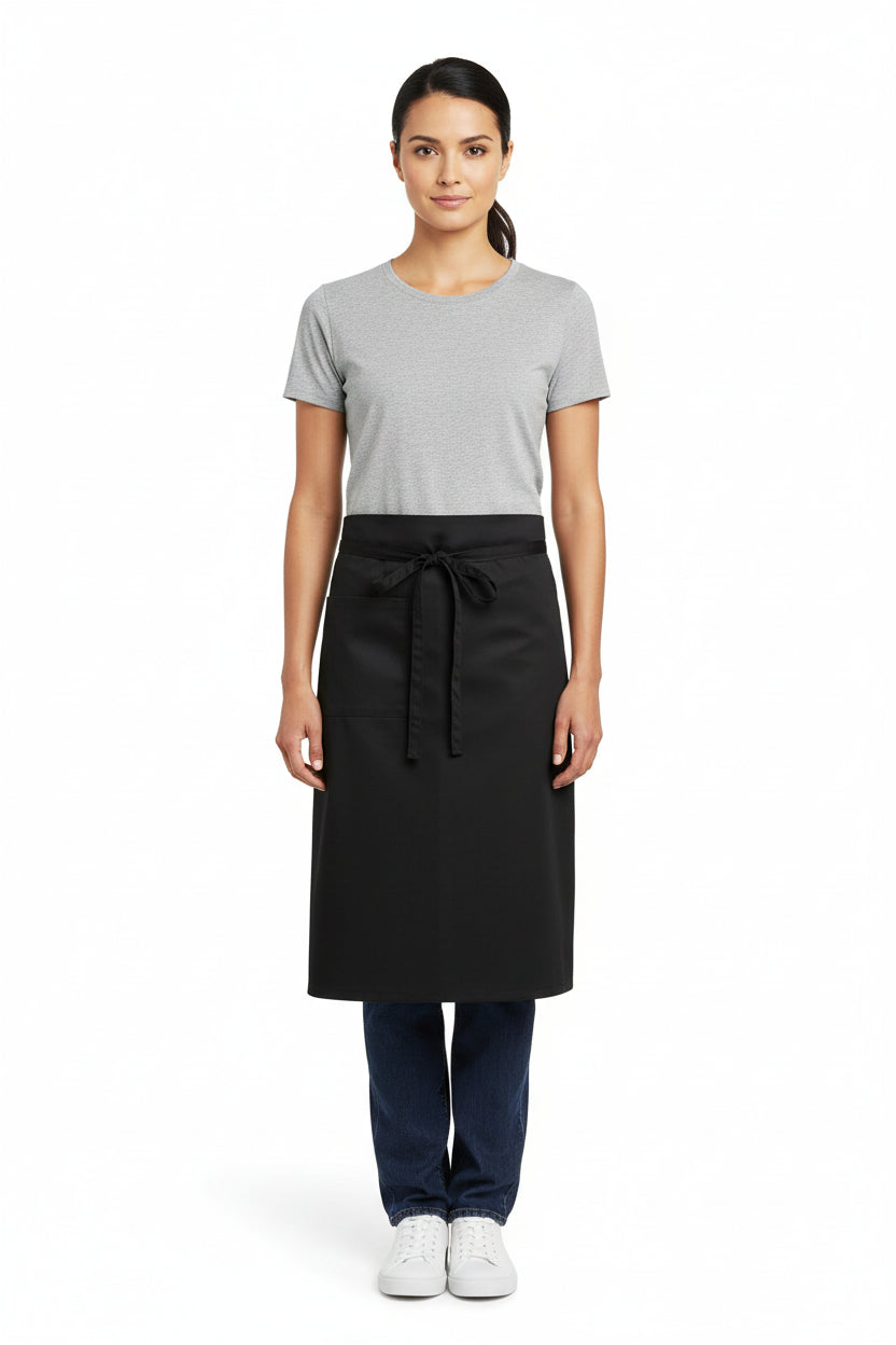 Nybo Sort Unisex Forklæde, Service, Forstykke, Listelomme