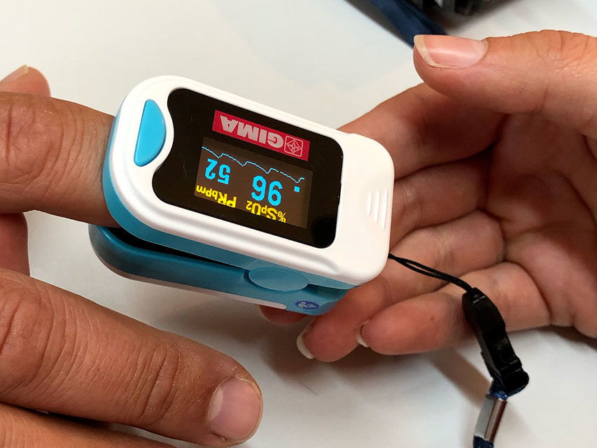 Oximeter måler iltindholdet i blodet