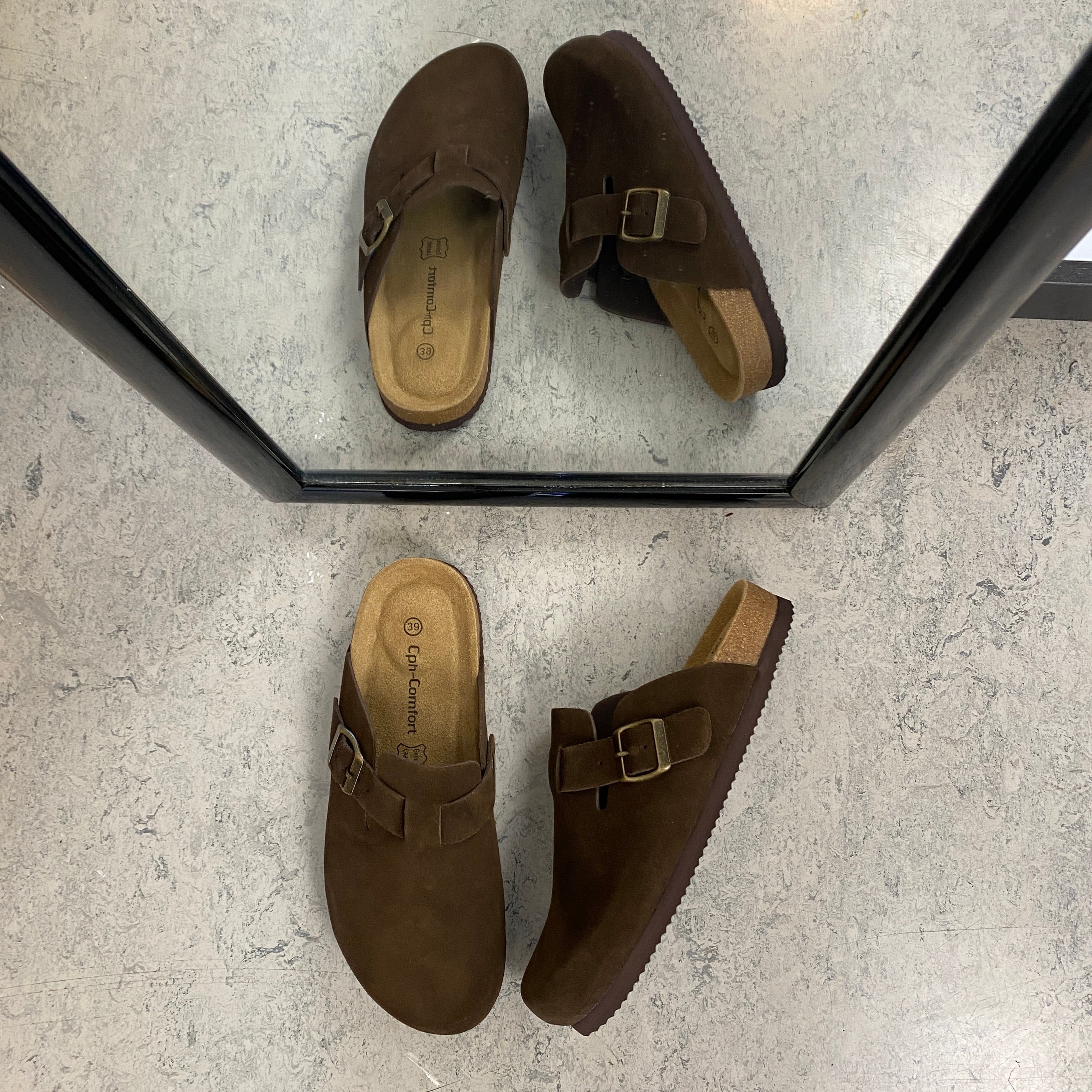 Mørkebrune clog sandal fra Cph-Copenhagen