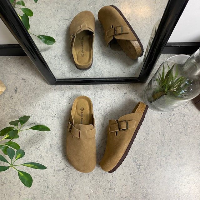 Lysebrune clog sandal fra Cph-Copenhagen