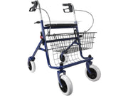 Blå rolator sammenklaplig