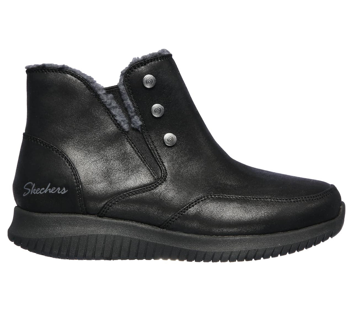 Sort foret ankelstøvle fra Skechers