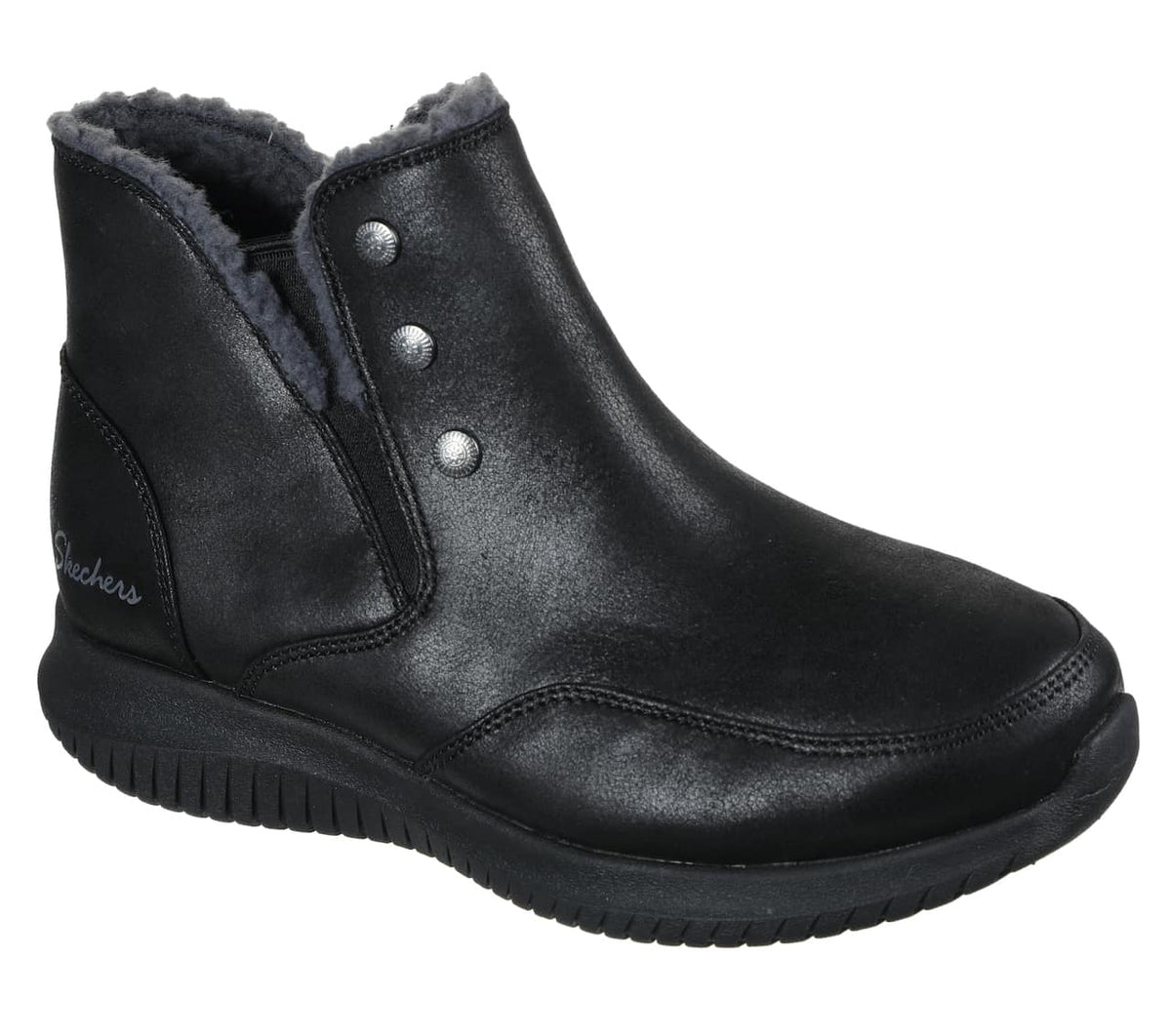 Sort foret ankelstøvle fra Skechers