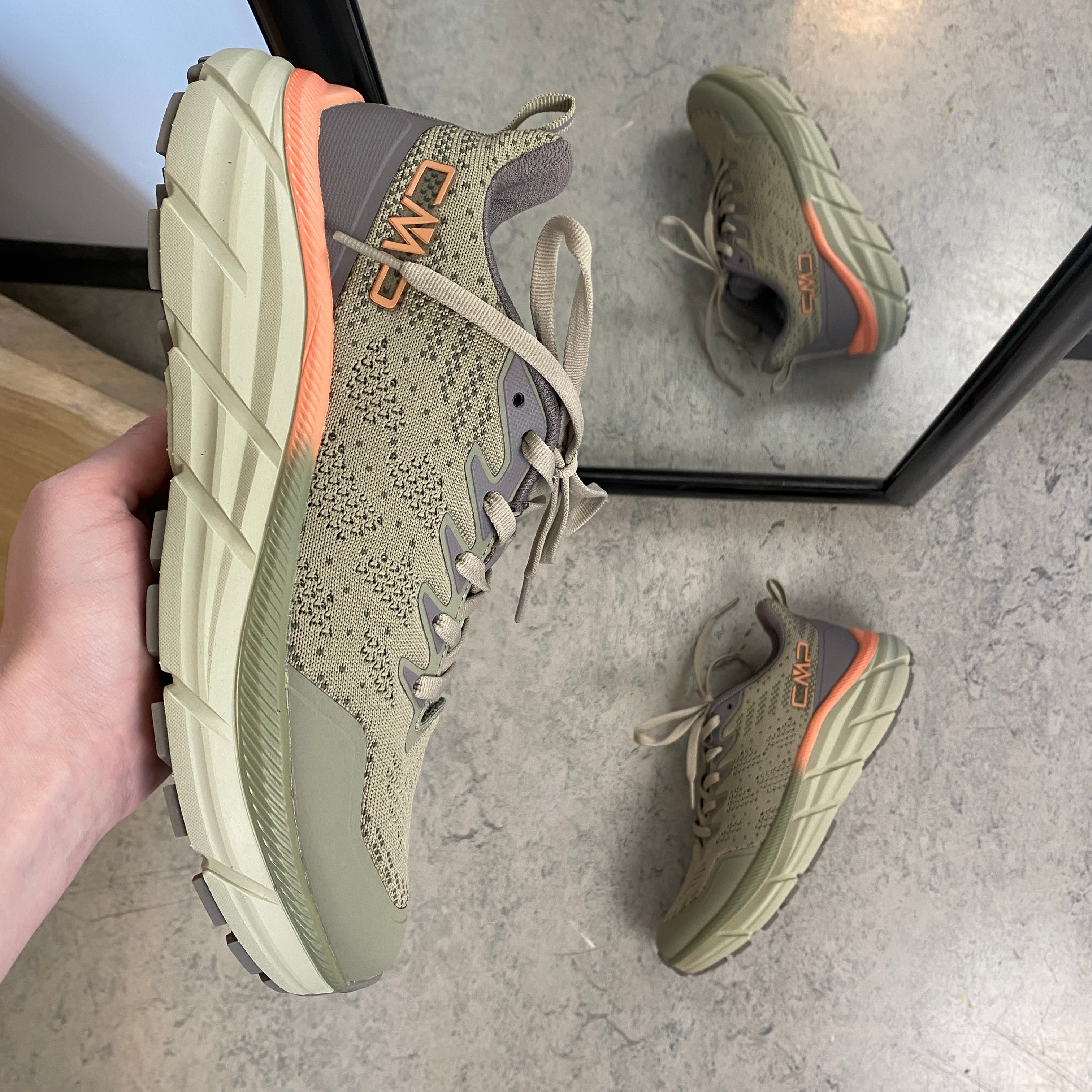 CMP Rahmsy Wmn Multifunctional Shoes – oliven med orange detalje ved hælen