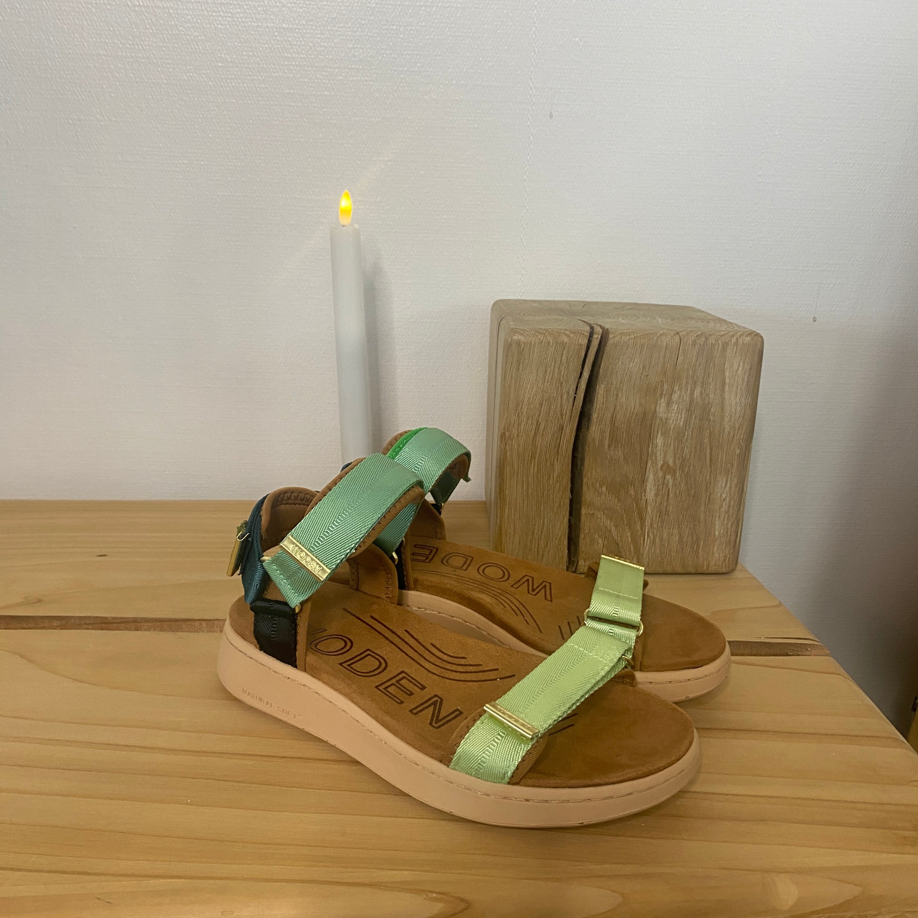 Line – Apple Green Multi – WODEN sandal
