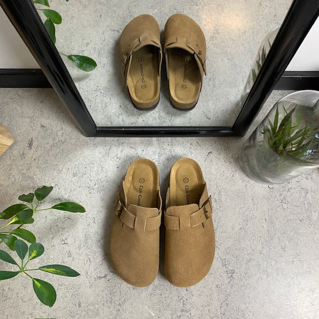 Lysebrune clog sandal fra Cph-Copenhagen