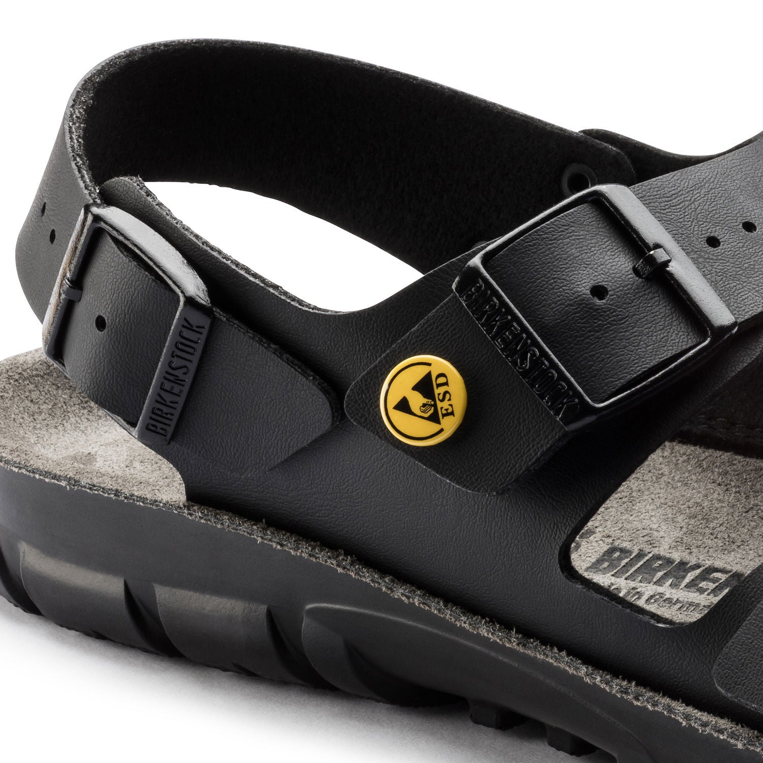 Sort Kano sandal fra Birkenstock, ESD godkendte såler