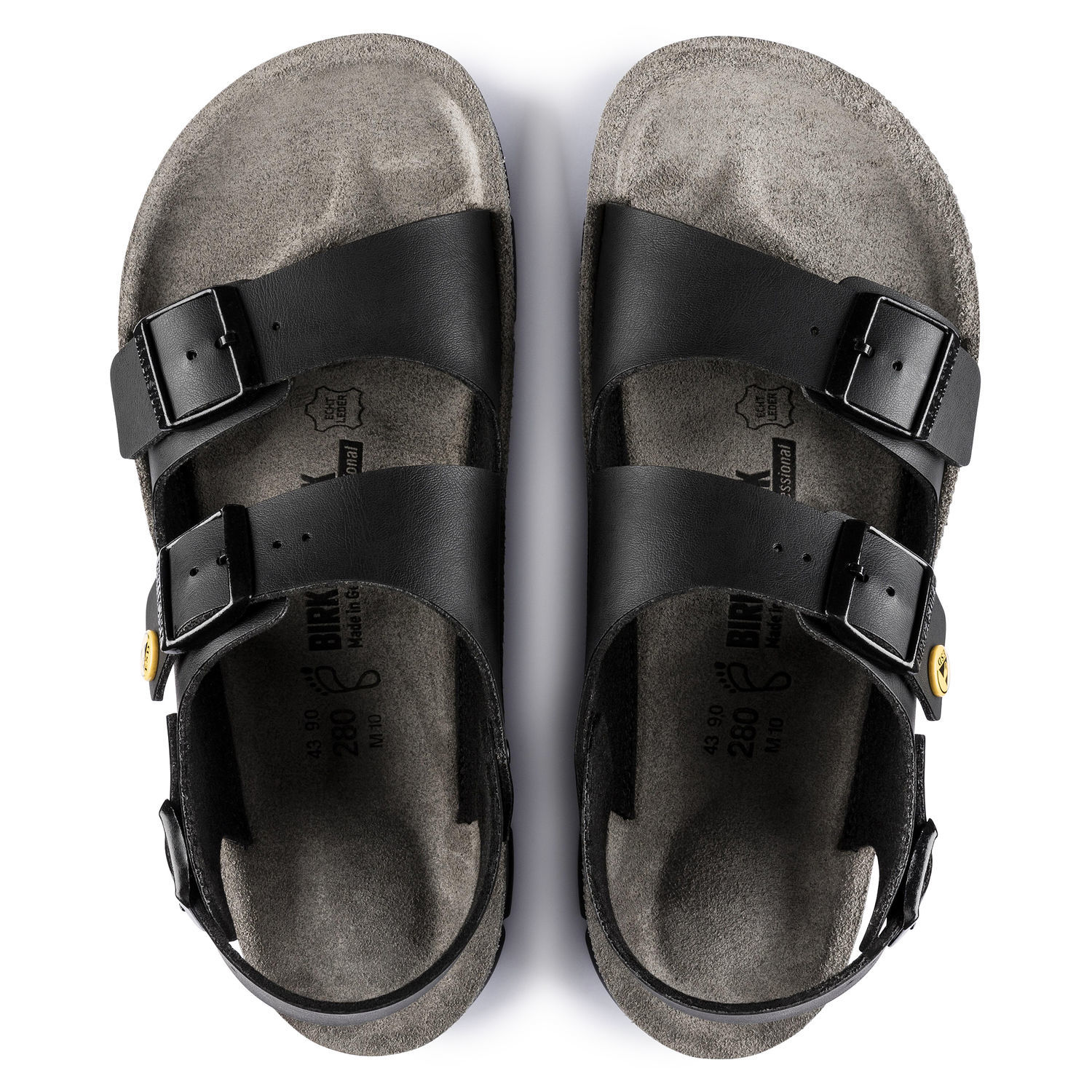 Sort Kano sandal fra Birkenstock, ESD godkendte såler