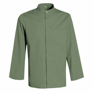 Nybo Grøn Unisex New Nordic Kokkejakke, Langærmet, Komfort, Fleksibilitet