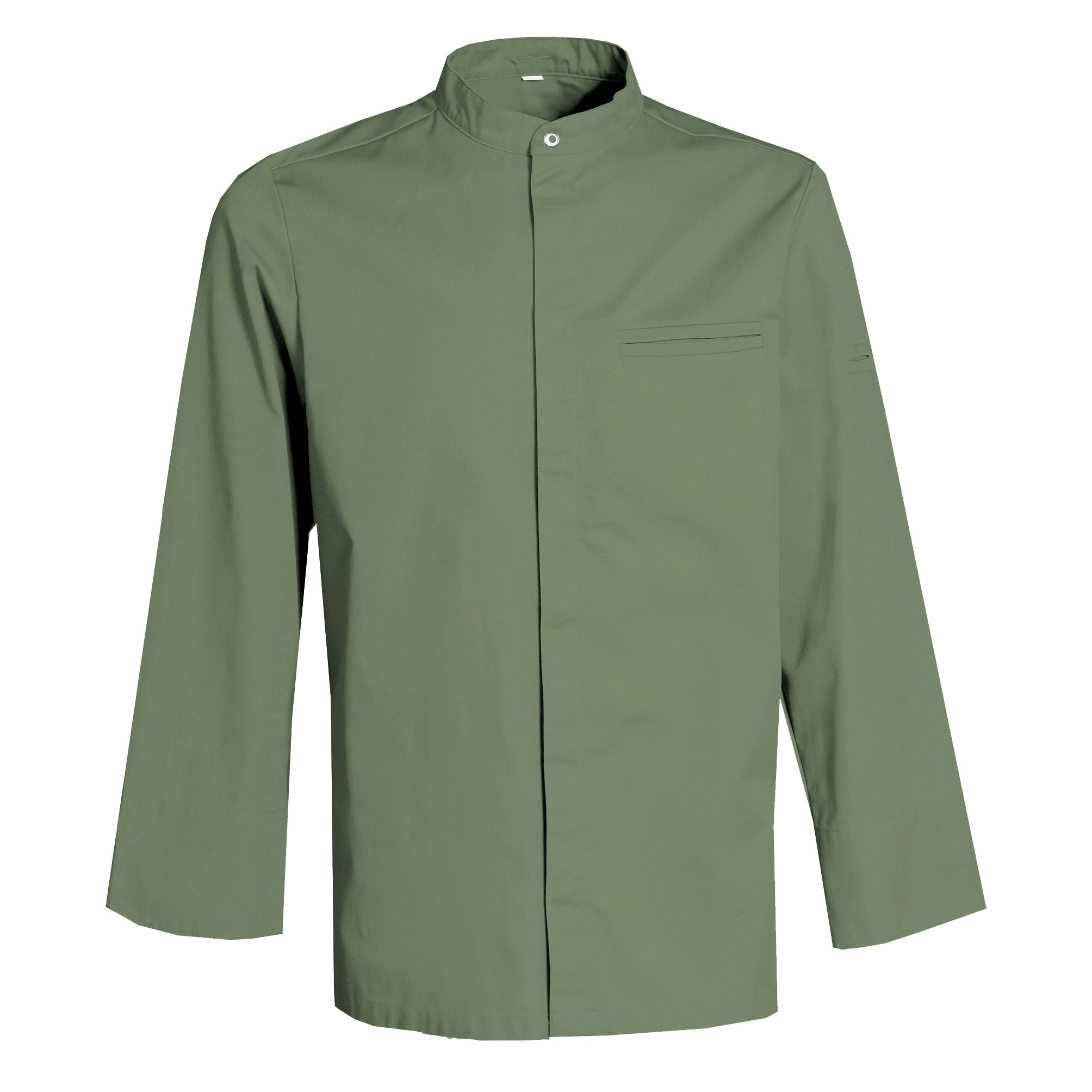 Nybo Khaki Unisex New Nordic Kokkejakke, Langærmet, Komfort, Strækbar