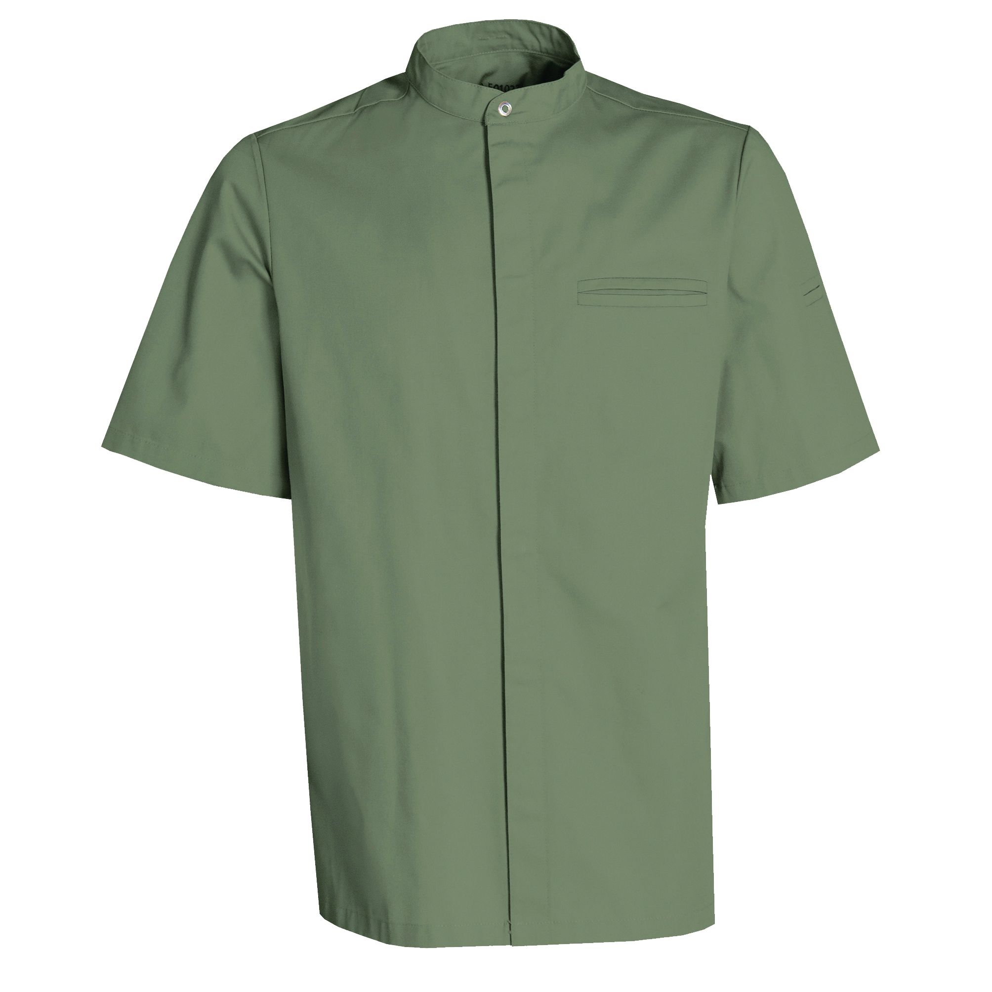 Nybo Khaki Unisex New Nordic Kokkejakke, Kortærmet, Ergonomisk, Strækbar