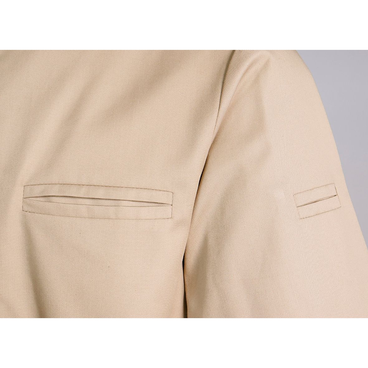 Nybo Khaki Unisex New Nordic Kokkejakke, Kortærmet, Ergonomisk, Strækbar