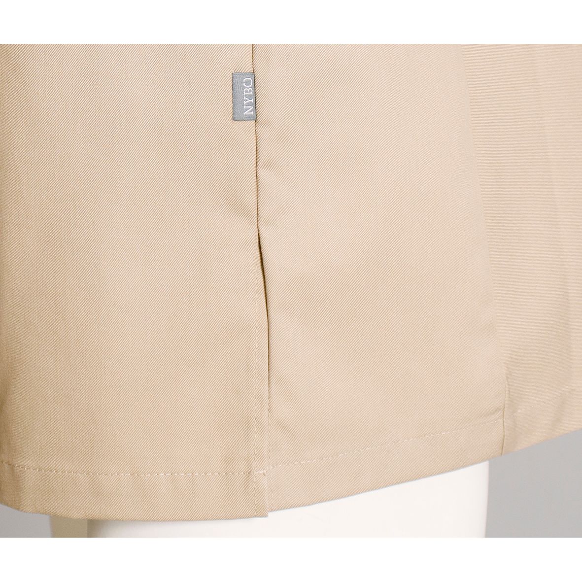 Nybo Khaki Unisex New Nordic Kokkejakke, Kortærmet, Ergonomisk, Strækbar