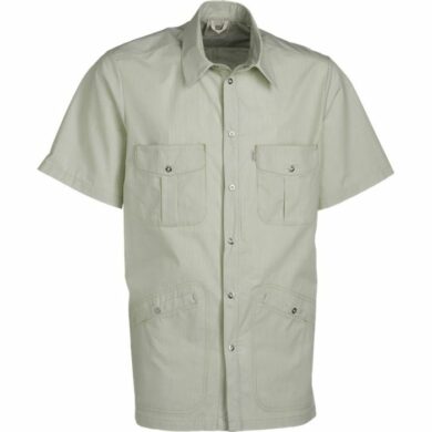 Nybo Lime Stribet Unisex Fresh Skjorte, Justerbar Elastik, Slidstærk