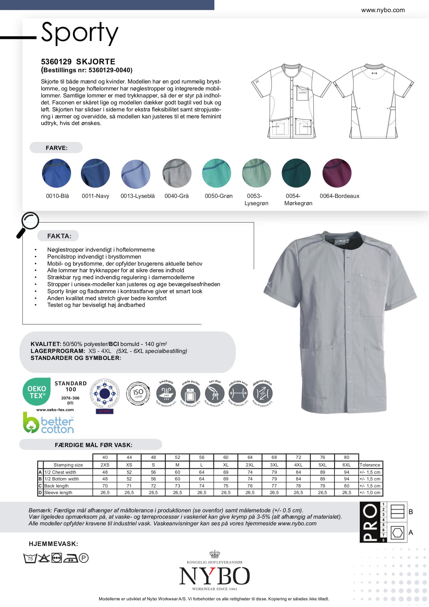 Nybo Grå Unisex Sporty Tunika, Rummelig, Fleksibel