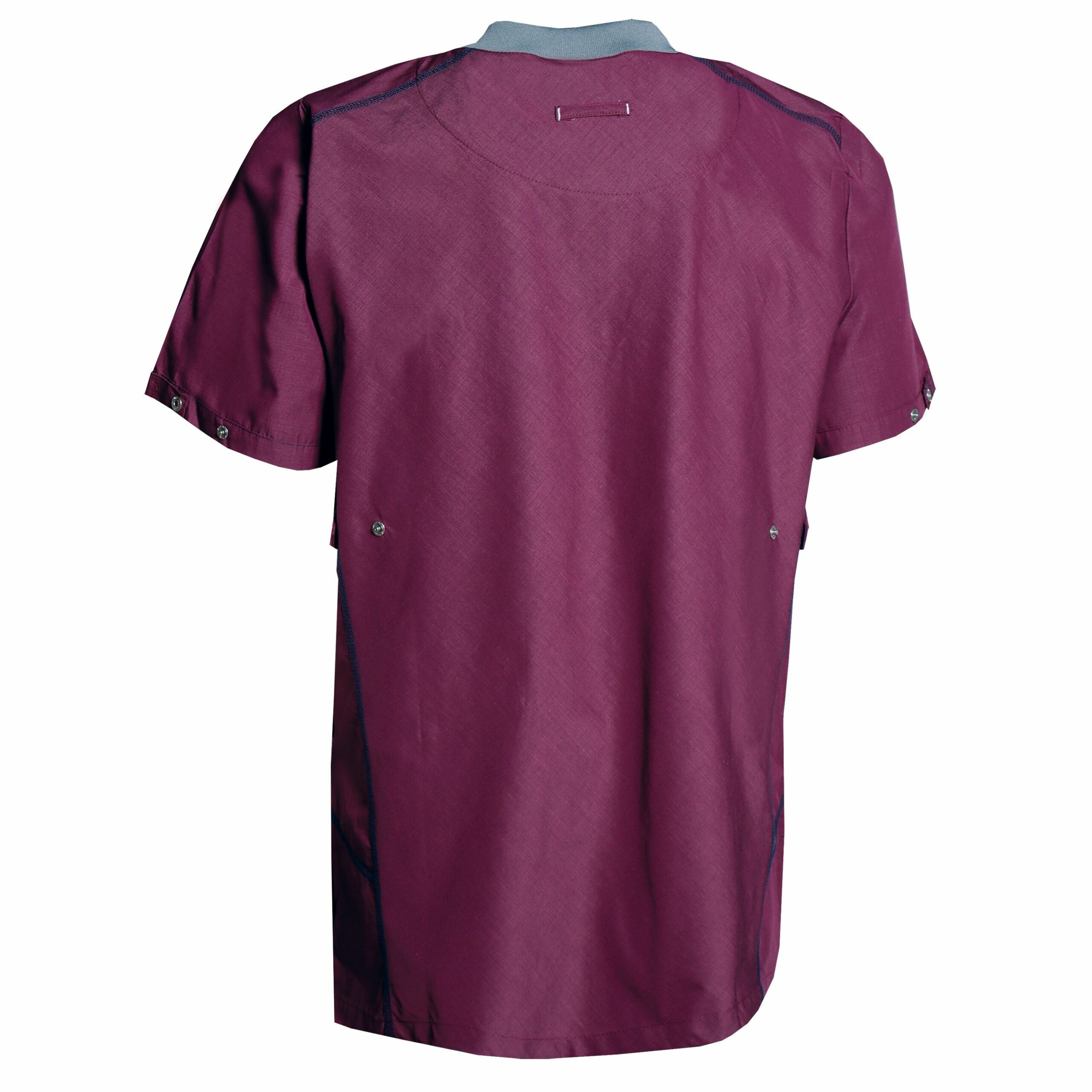 Nybo Bordeaux Unisex Sporty Tunika, Rummelige Lommer, Justerbar