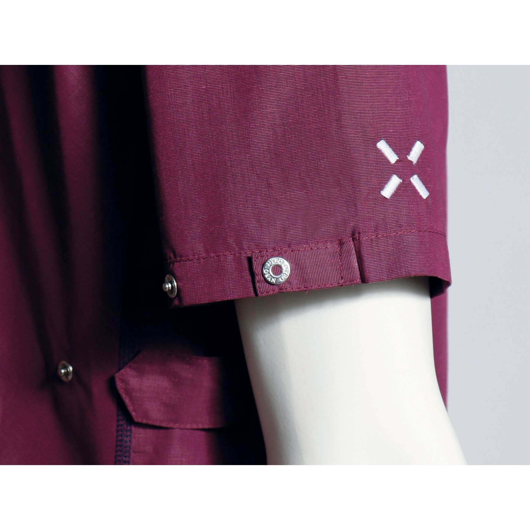 Nybo Bordeaux Unisex Sporty Tunika, Rummelige Lommer, Justerbar