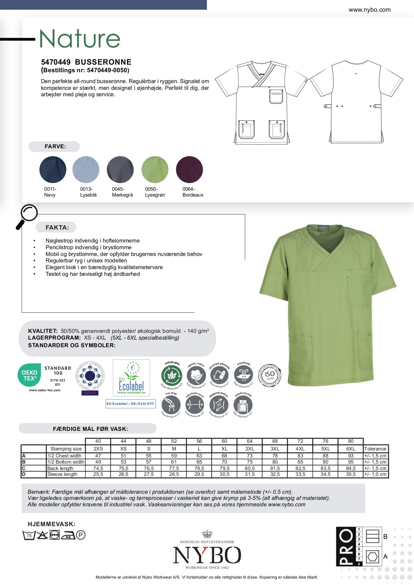 Nybo Grøn Unisex Nature Busseronne, Regulérbar, Slidstærk