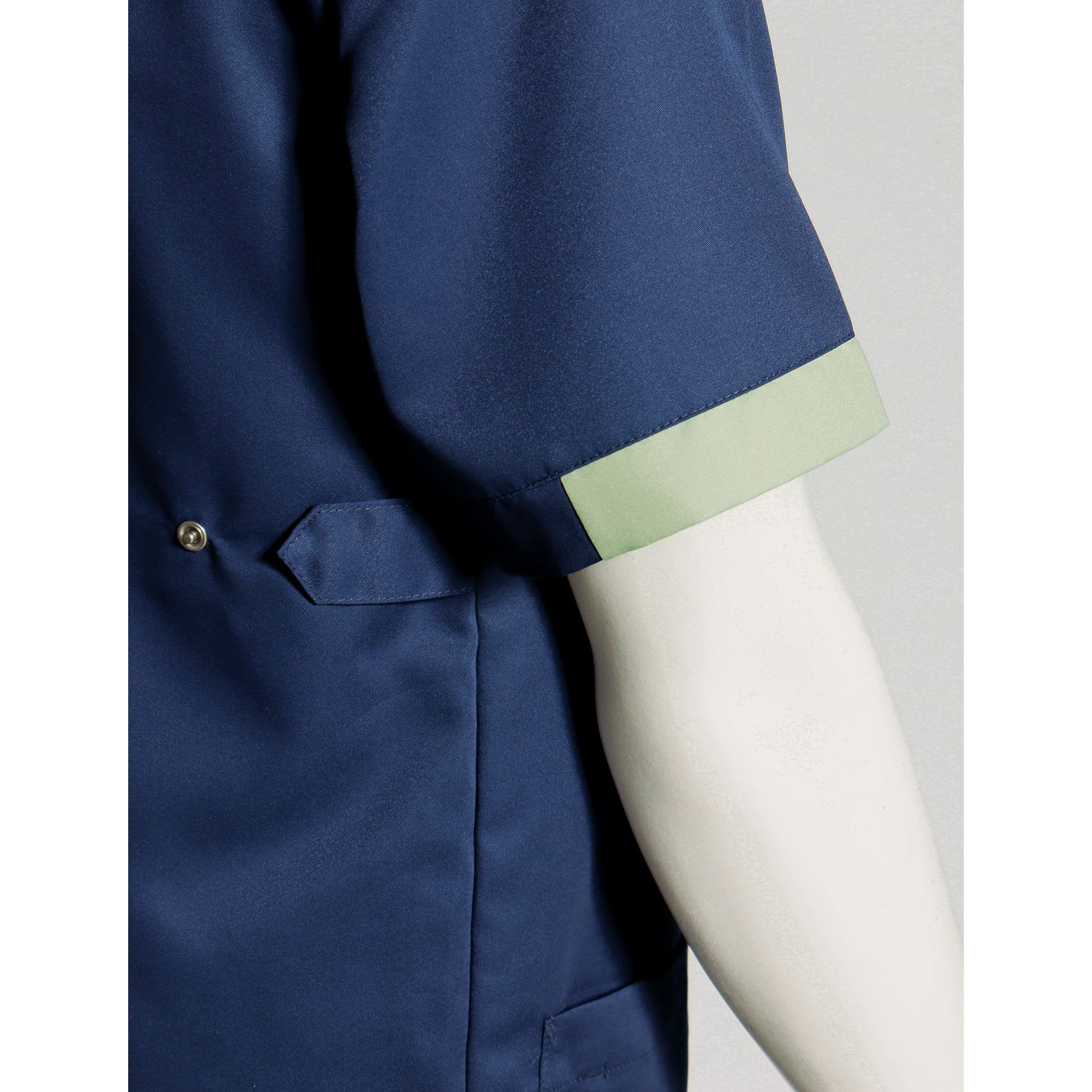 Nybo Navy/Lysegrøn/Blå Unisex Nova Premium Busseronne, Lang Slids, Mobil-lomme, Bæredygtig