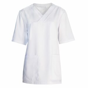 Nybo Hvid Unisex Heart Busseronne, Åndbar, Rummelig Pasform