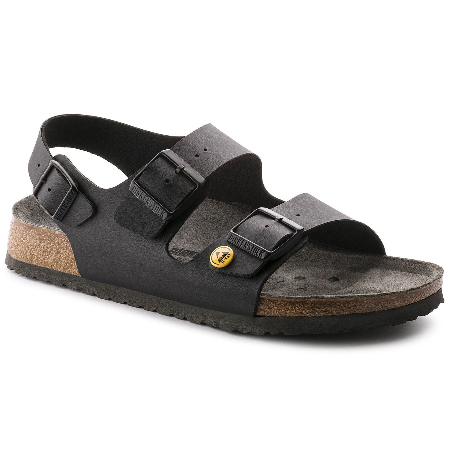 Sort Milano fra Birkenstock, ESD godkendte såler