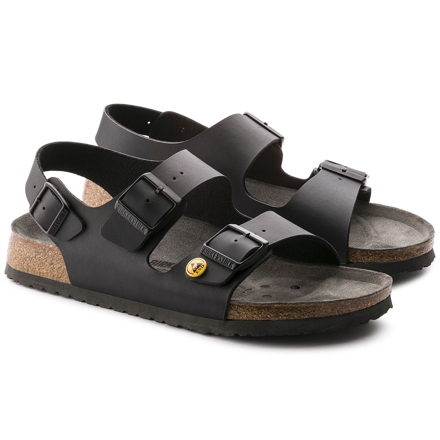 Sort Milano fra Birkenstock, ESD godkendte såler