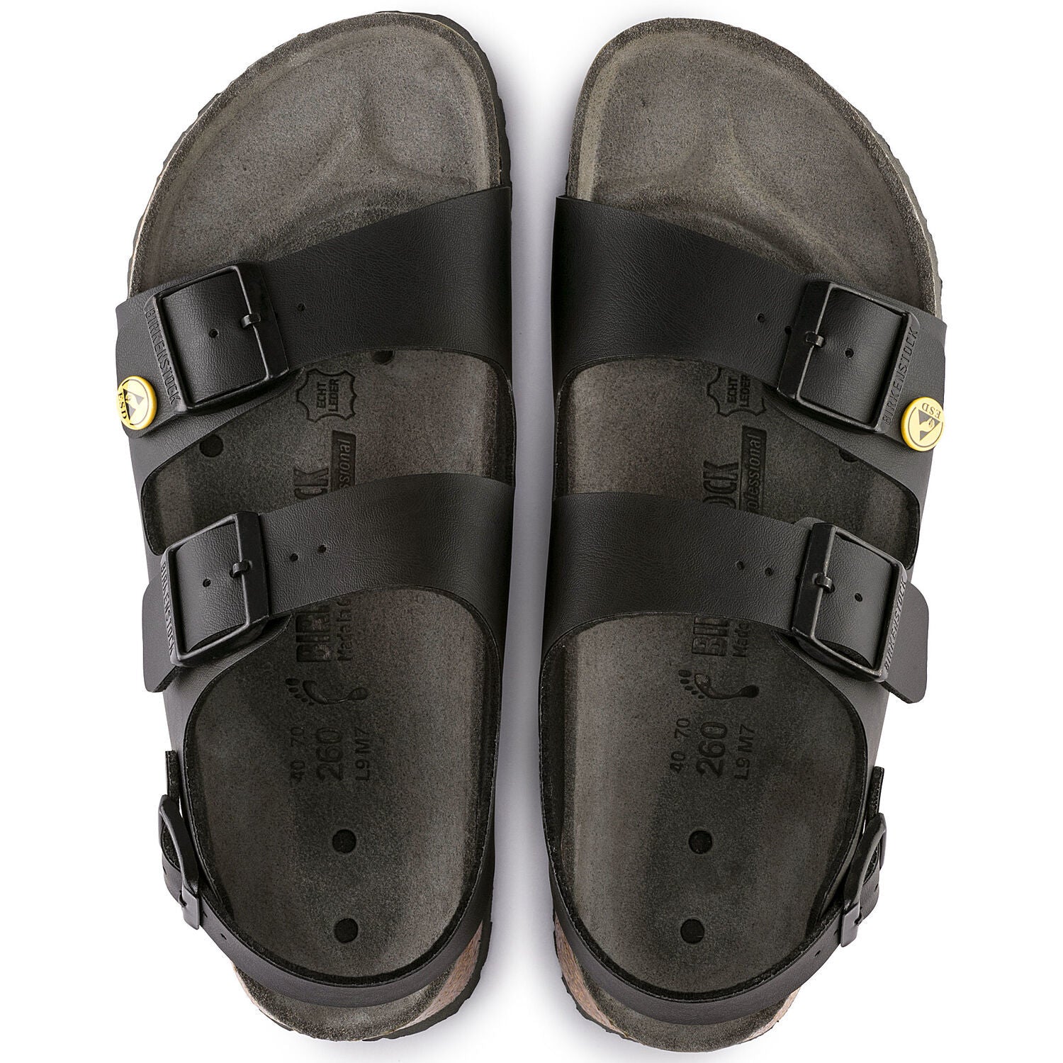 Sort Milano fra Birkenstock, ESD godkendte såler
