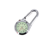 Sygeplejeur i sølvtone med carabinhage