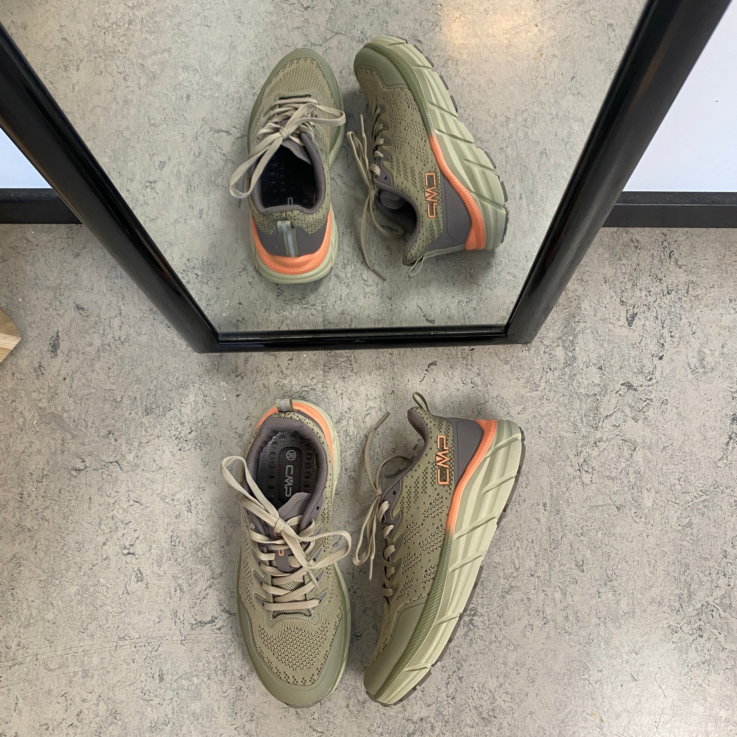 CMP Rahmsy Wmn Multifunctional Shoes – oliven med orange detalje ved hælen