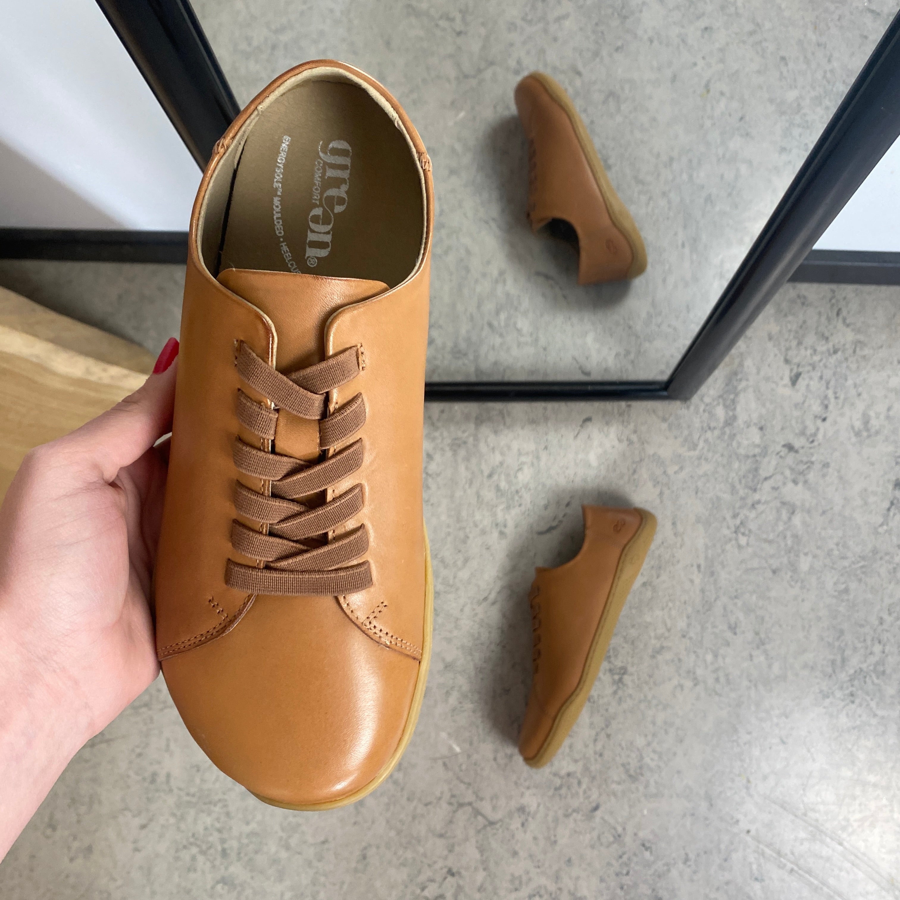 Green Comfort Leeds Lisa barfodssko i brun – rolig komfort & naturlig gang