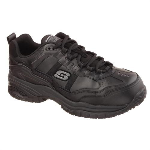 Sorte sikkerhedssko fra Skechers
