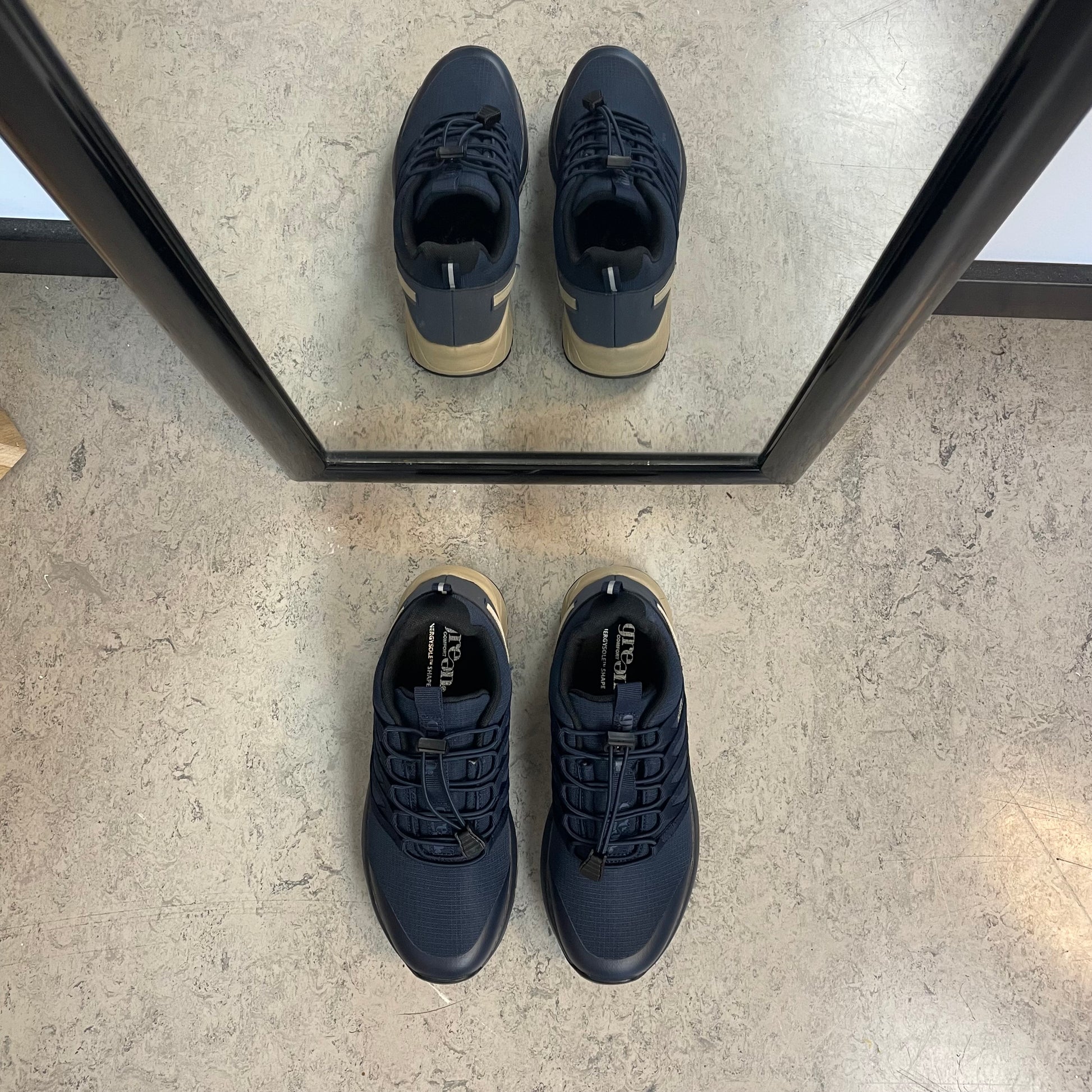 Green Comfort Path Pipi – blå outdoor sneaker med H-læst & svangstøtte