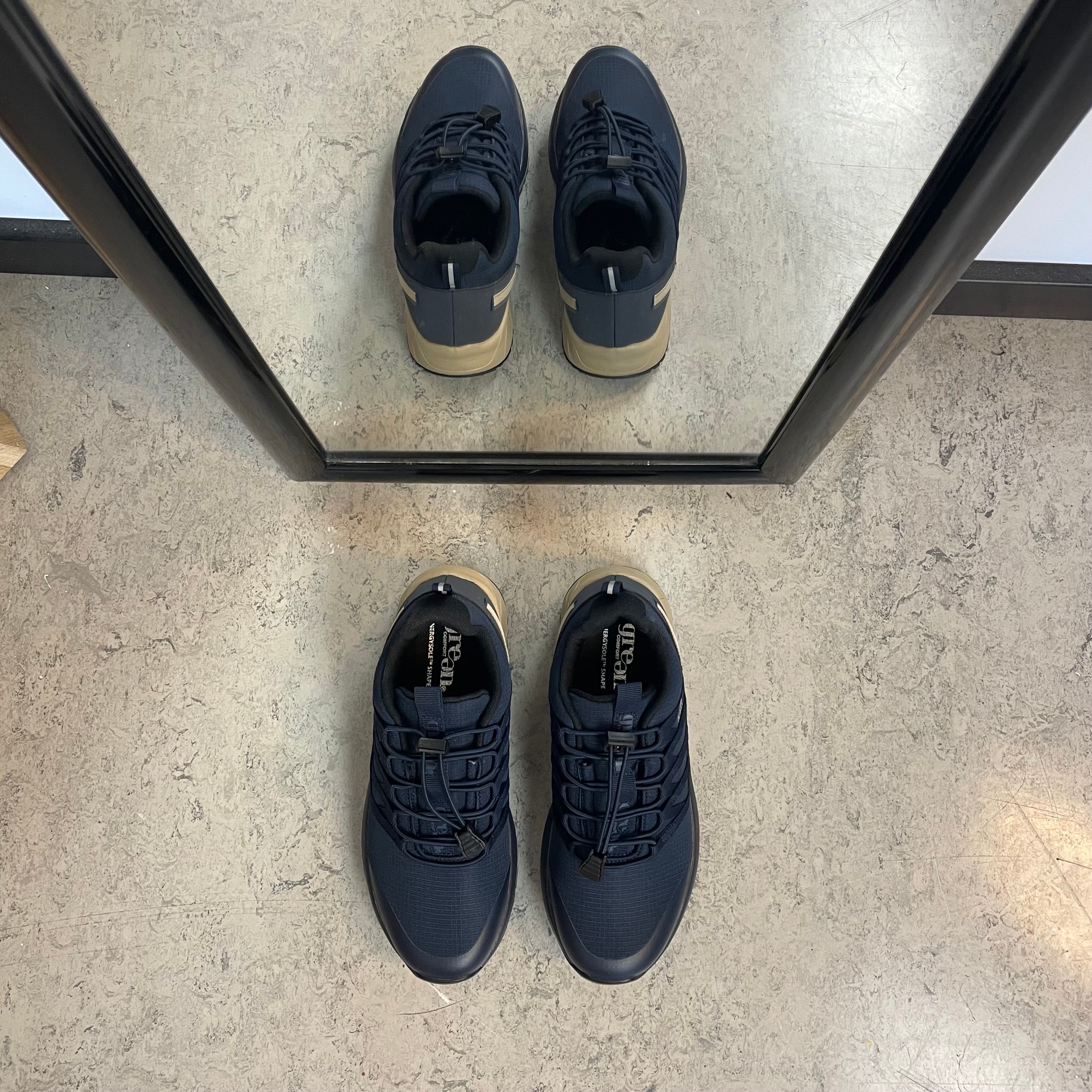 Green Comfort Path Pipi – blå outdoor sneaker med H-læst & svangstøtte