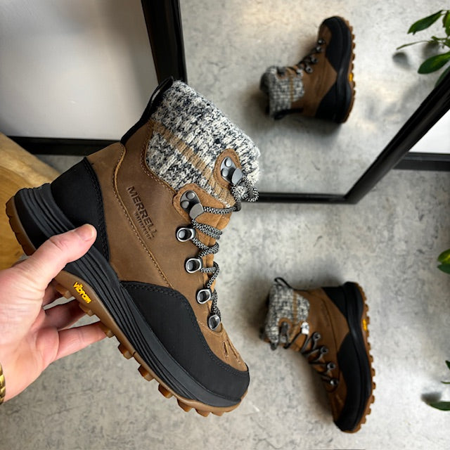 Brun, vandtæt, foret Merrell vandrestøvle