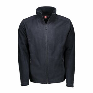 Nybo Navy Herre Shirts &amp; Outdoort Microfleece Cardigan, Antipilling, Elastikbund