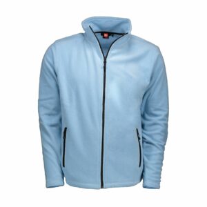 Nybo Lyseblå Herre Shirts &amp; Outdoort Micro Fleececardigan, Blød, Antipilling