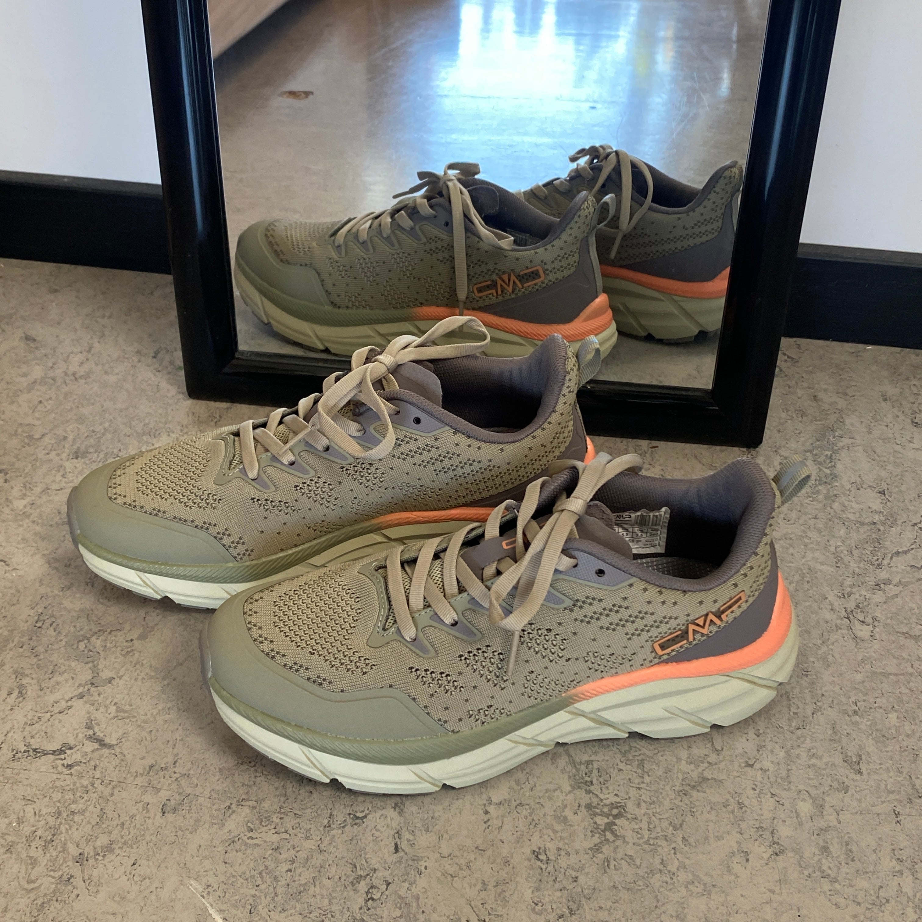 CMP Rahmsy Wmn Multifunctional Shoes – oliven med orange detalje ved hælen