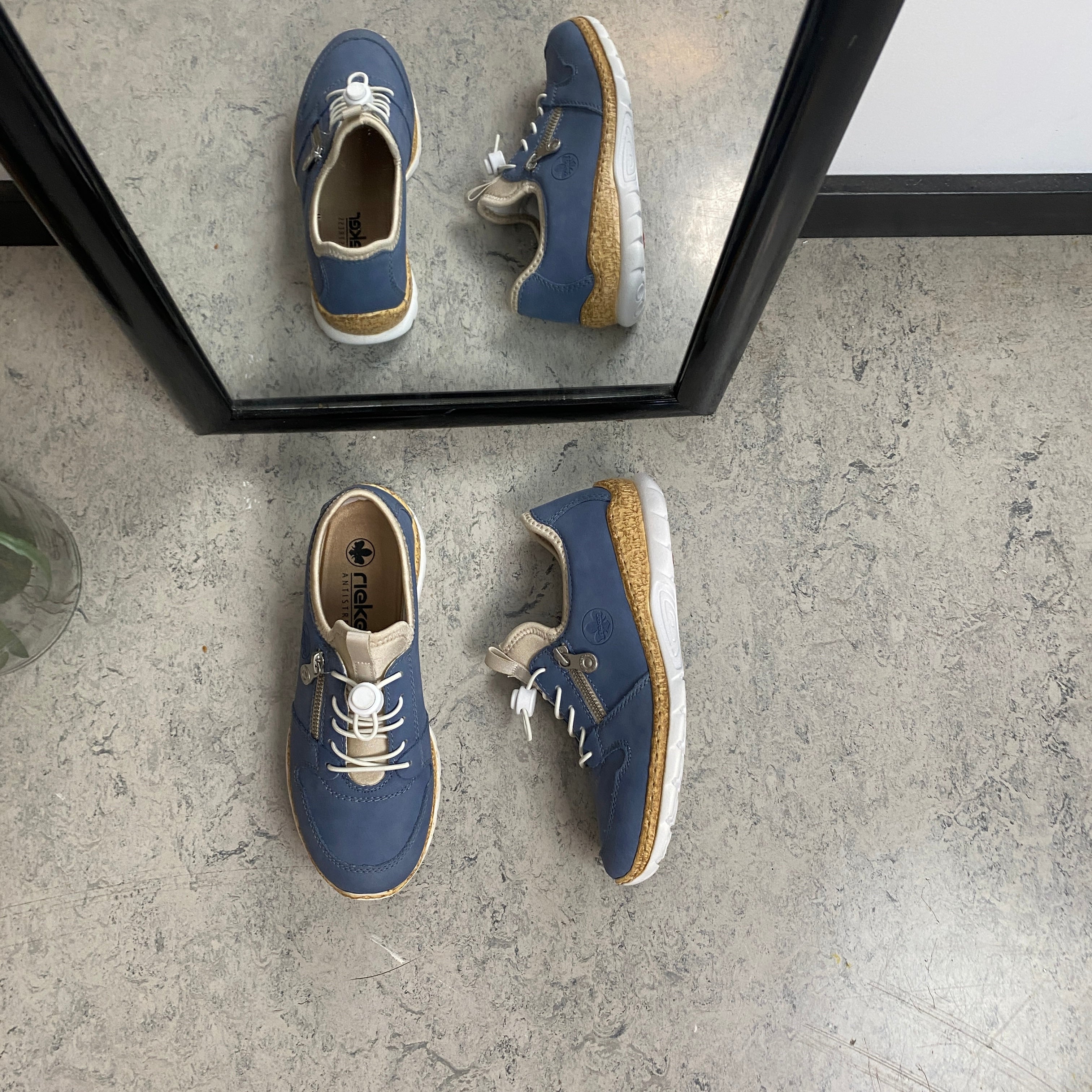 Rieker sneakers til dame – Blå